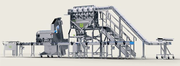 Automated flower and edible packaging line